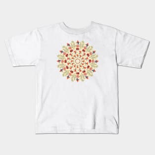 Rosh Hashana, Shana Tova! Pomegranate Mandala for Jewish New Year Kids T-Shirt